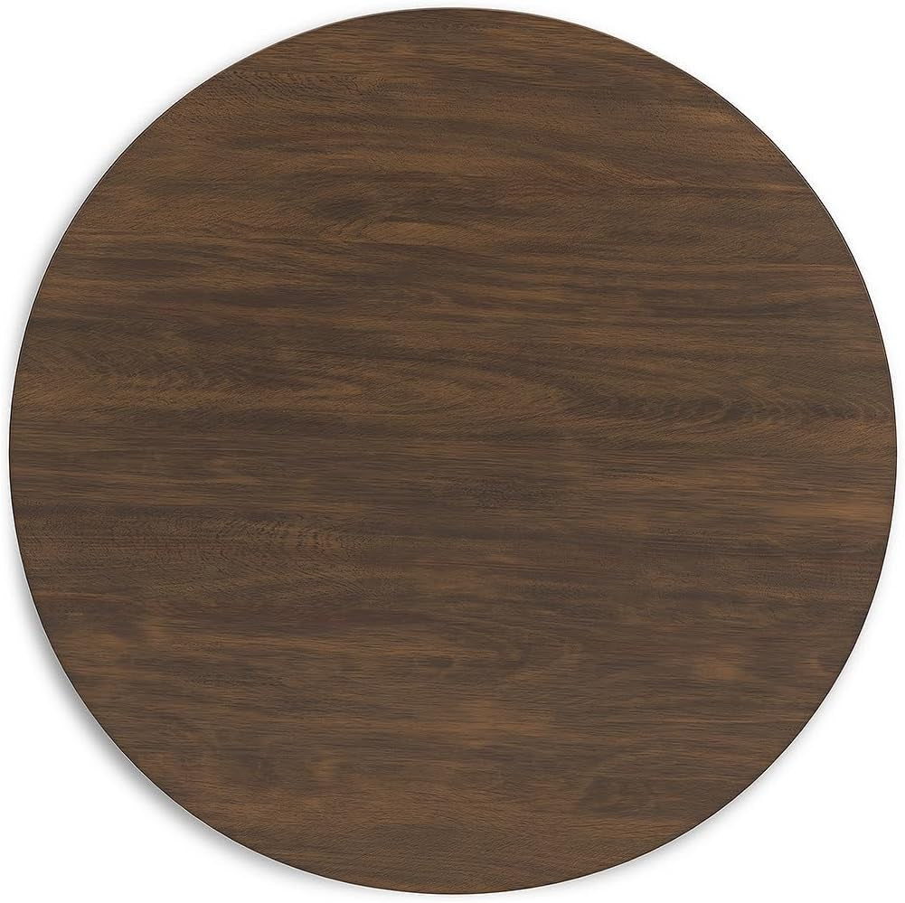 Lyncott Traditional round Dining Room Table, Seats up to 4, Brown