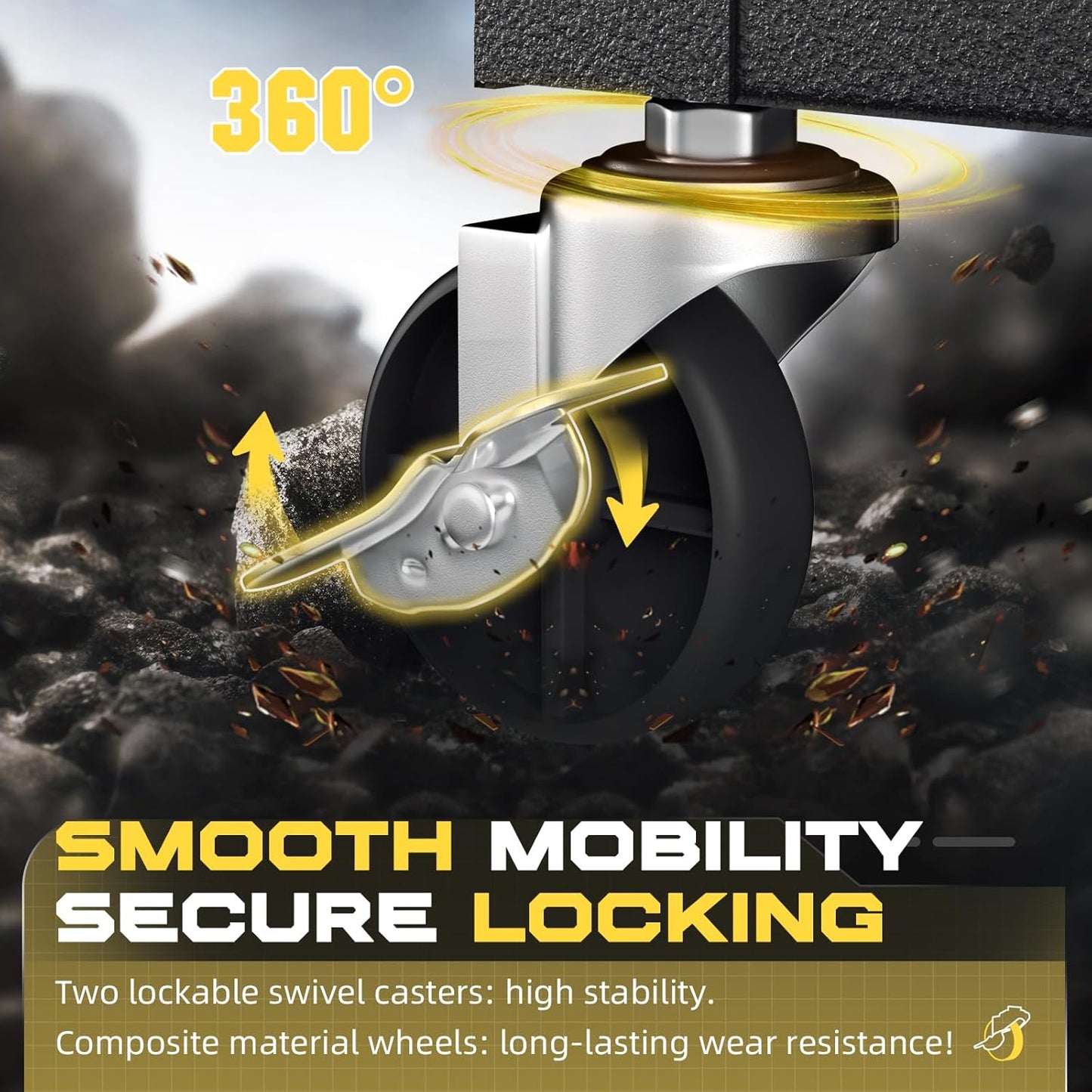 8-Drawer Rolling Tool Chest with Lock, Detachable Tool Cabinet Cart with Wheels, High-Capacity Mechanic Tool Organizer for Garage Workshop Warehouse Storage