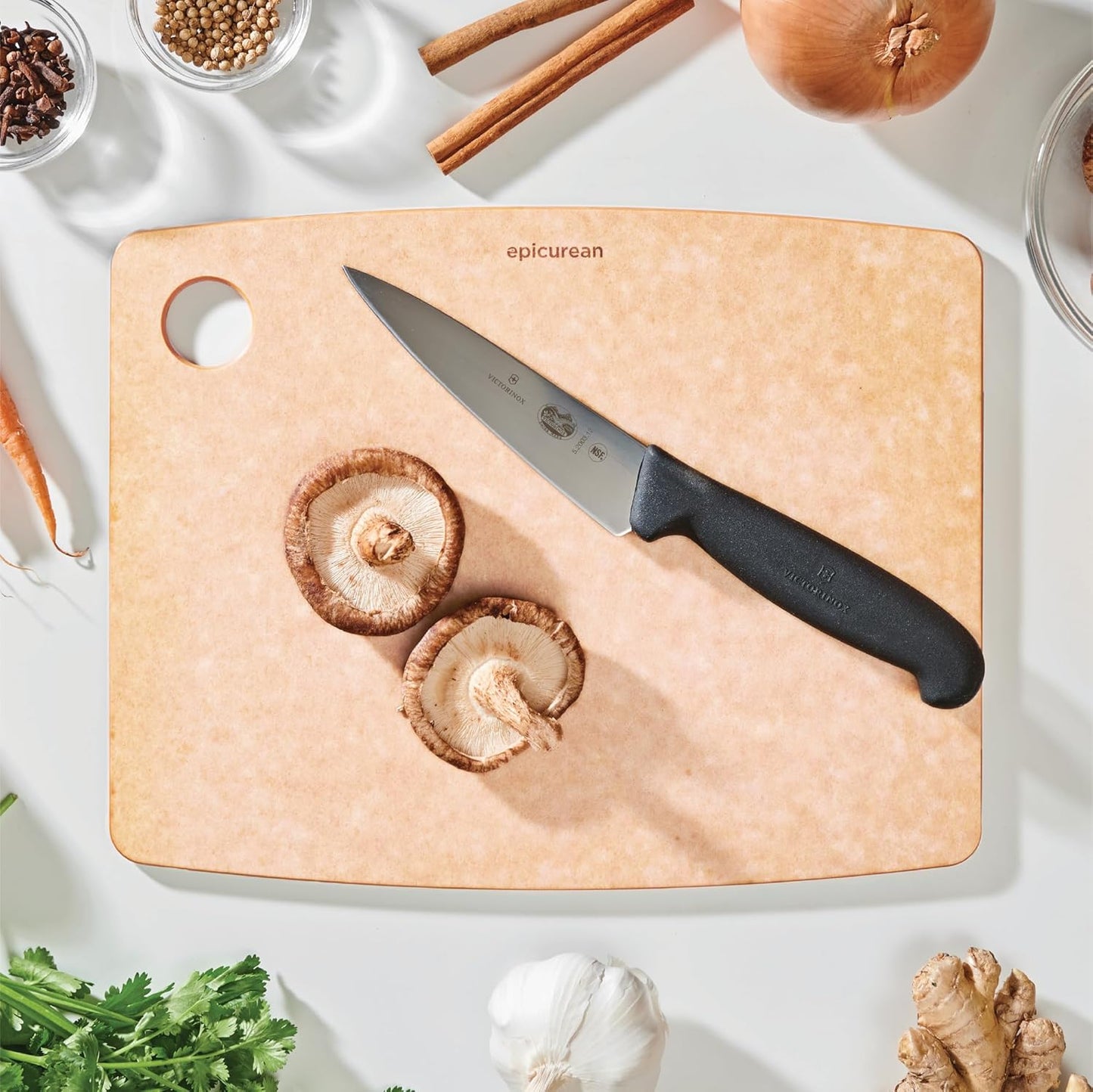 Kitchen Series Cutting Board, 14.5 X 11.25 Inch, Natural