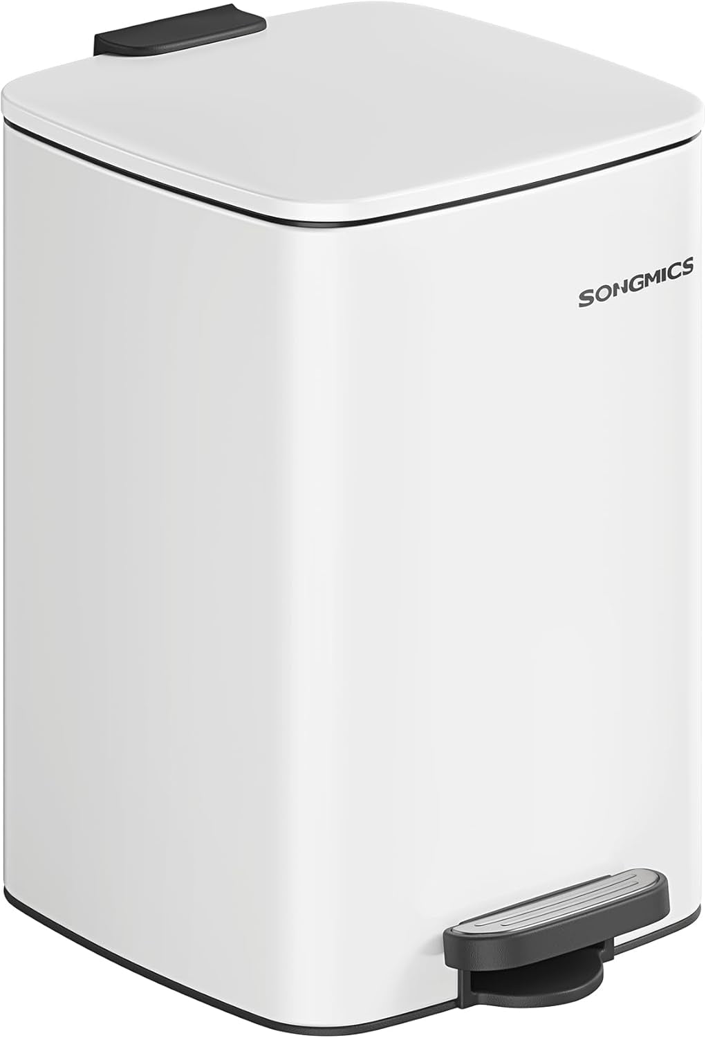 Kitchen Trash Can, 8-Gallon (30 L) Trash Bin, Stainless Steel Garbage Can, with Inner Bucket, Soft Close and Stays Open, Metallic Silver ULTB593E01
