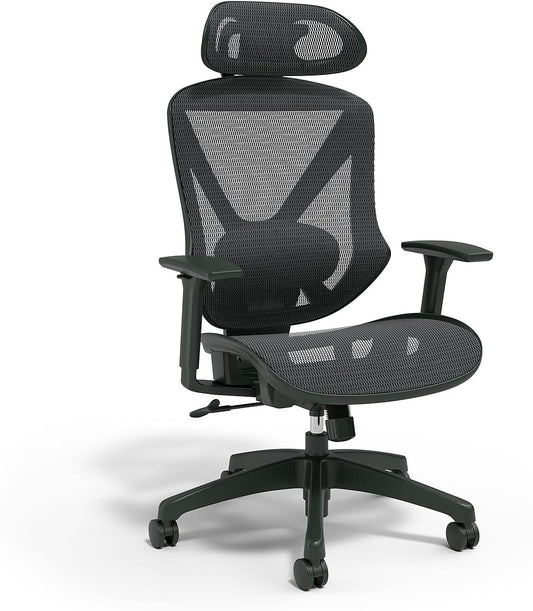 Dexley Ergonomic Mesh Swivel Task Chair, Black (UN56946)