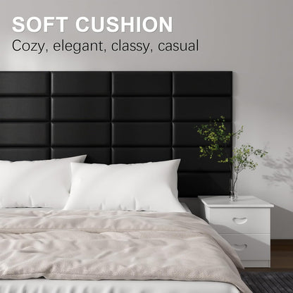 Upholstered self-adhesive 3D wall panel twin headboard, view 4