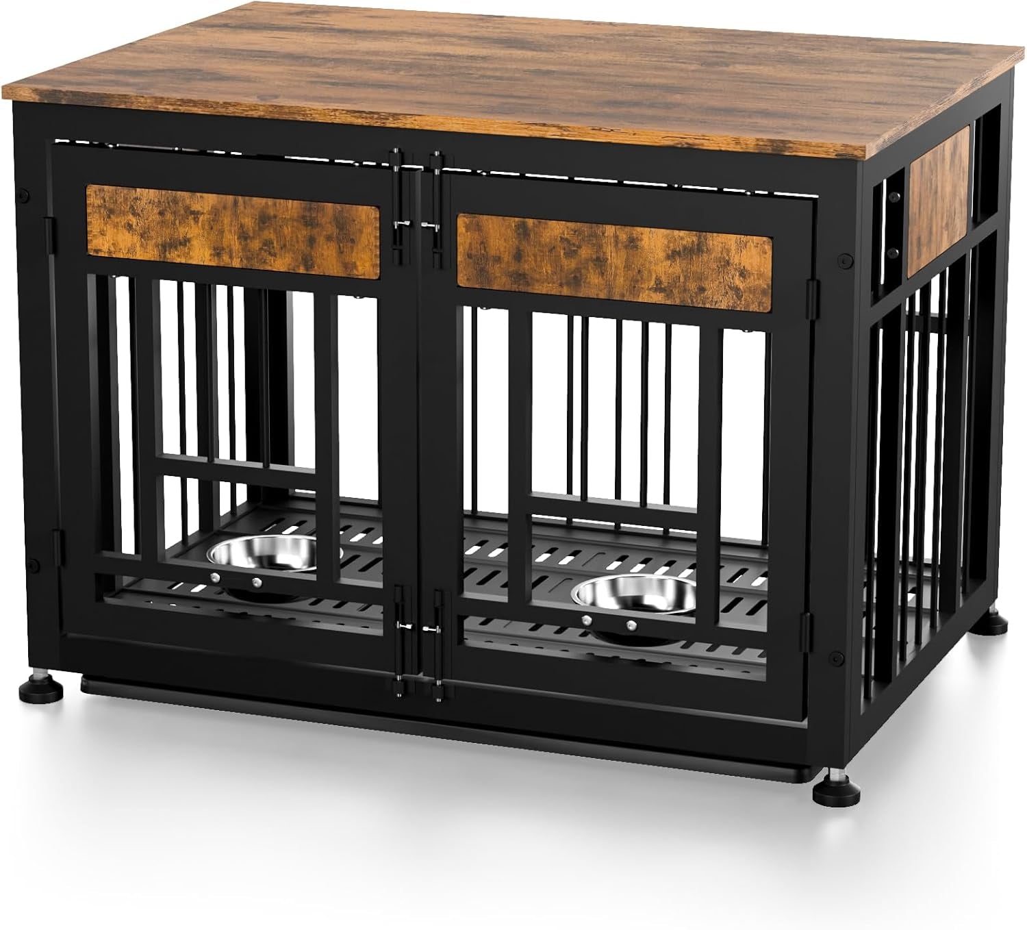 Heavy Duty Dog Crate Furniture for Large Dog, 48 Inch Decorative Pet House End Table, Extra Large Wooden Cage Kennel Furniture Indoor