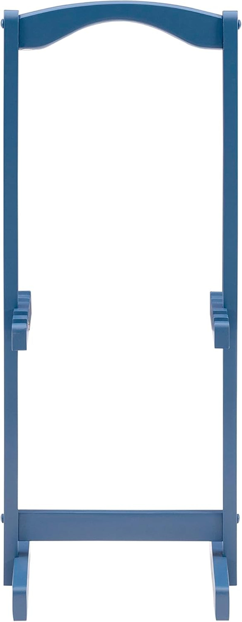 SAMM Navy Trey Table Set with Compass Accent Includes Four Trey Tables and Stand