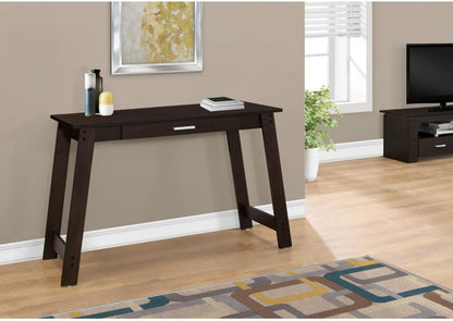 Contemporary Modern Home Office Computer Desk with Storage Drawers, Stylish and Functional 42 Inch Study Writing Table, Easy Assembly