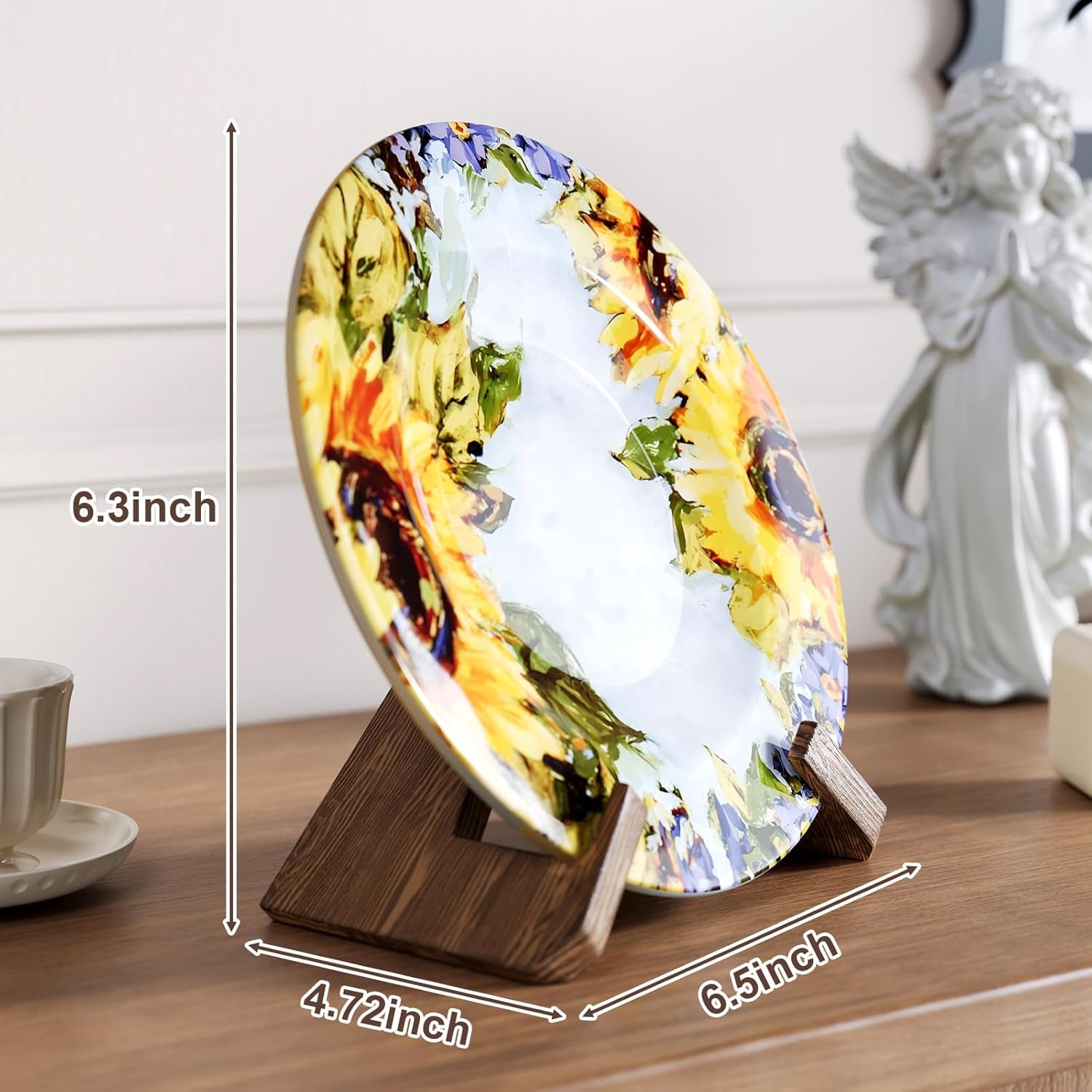 Now Playing Vinyl Record Stand, Single Wood Vinyl Record Display, 1 Second Assemble Now Spinning Stands, LP Player Accessories, Wooden Album Stand, Plate Holders for Displaying, Gifts for Record Lover