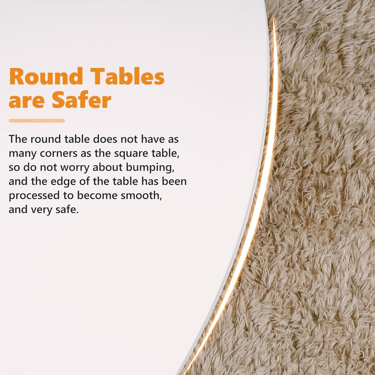 White round Dining Table, 31.5" Tulip Table Kitchen round Dining Table for 2-4 People with MDF Table Top and Metal Pedestal Base, Mid-Century Leisure Table for Home, Dining Room, Cafe