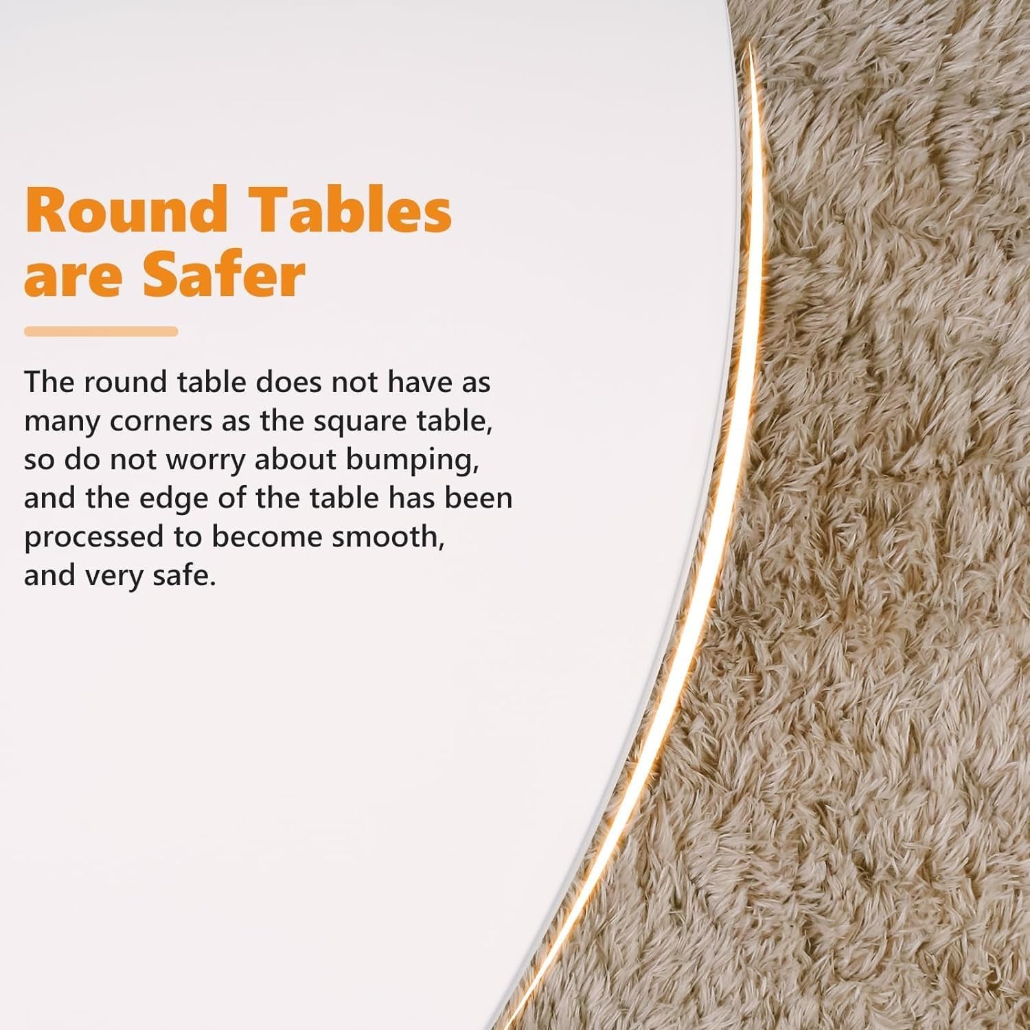 White round Dining Table, 31.5" Tulip Table Kitchen round Dining Table for 2-4 People with MDF Table Top and Metal Pedestal Base, Mid-Century Leisure Table for Home, Dining Room, Cafe