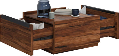 Manhattan Gate Modern Square Coffee Table, Blaze Acacia Finish