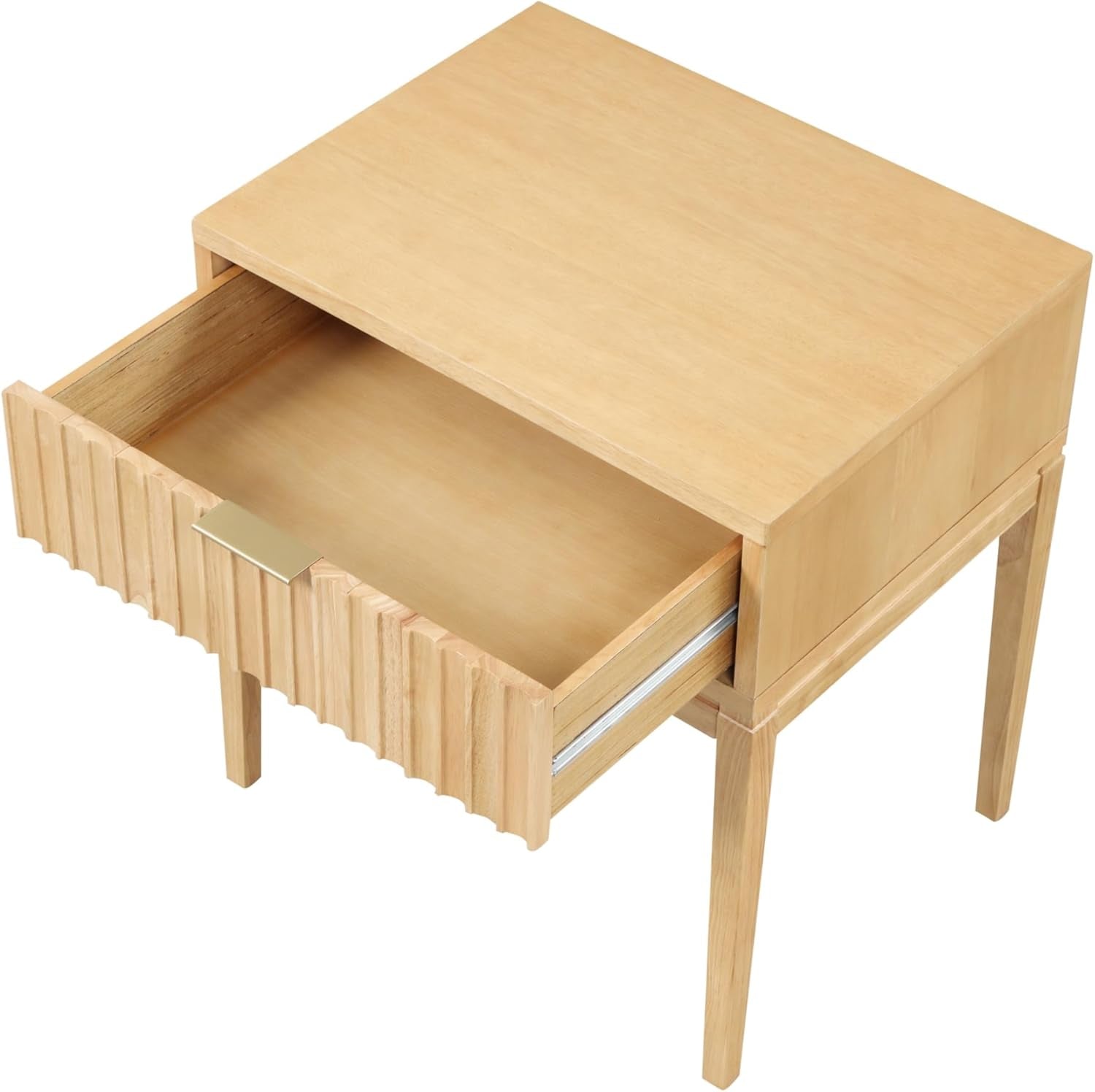 Jasper Mid Century Modern Solid Wood Bedroom Set, Dresser and Nightstand Set for Bedroom or Nursery, Warm Pine