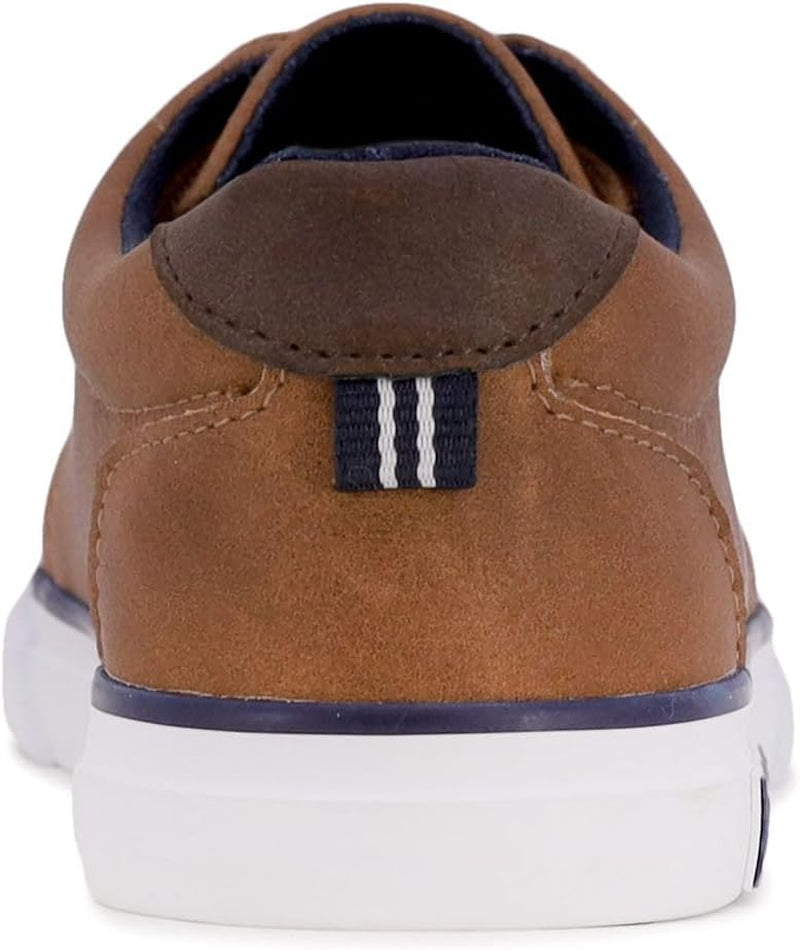 Kids Boys Lace-Up Fashion Sneakers Low-Top Dress Shoes for Youth - (Big Kid/Little Kid)