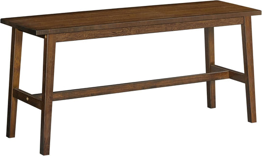 39.3'' Bamboo Dining Bench, Farmhouse Kitchen Table Bench, Kitchen & Living Room Furniture, Easy to Assemble, Sturdy and Stable, Mocha MA03CD01G2
