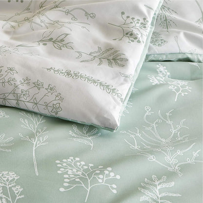 Bedsure King Comforter Set - Sage Green Bed Set, 3 Pieces Cute Floral Bedding, 1 Soft Reversible Botanical Flowers Comforter and 2 Pillow Shams