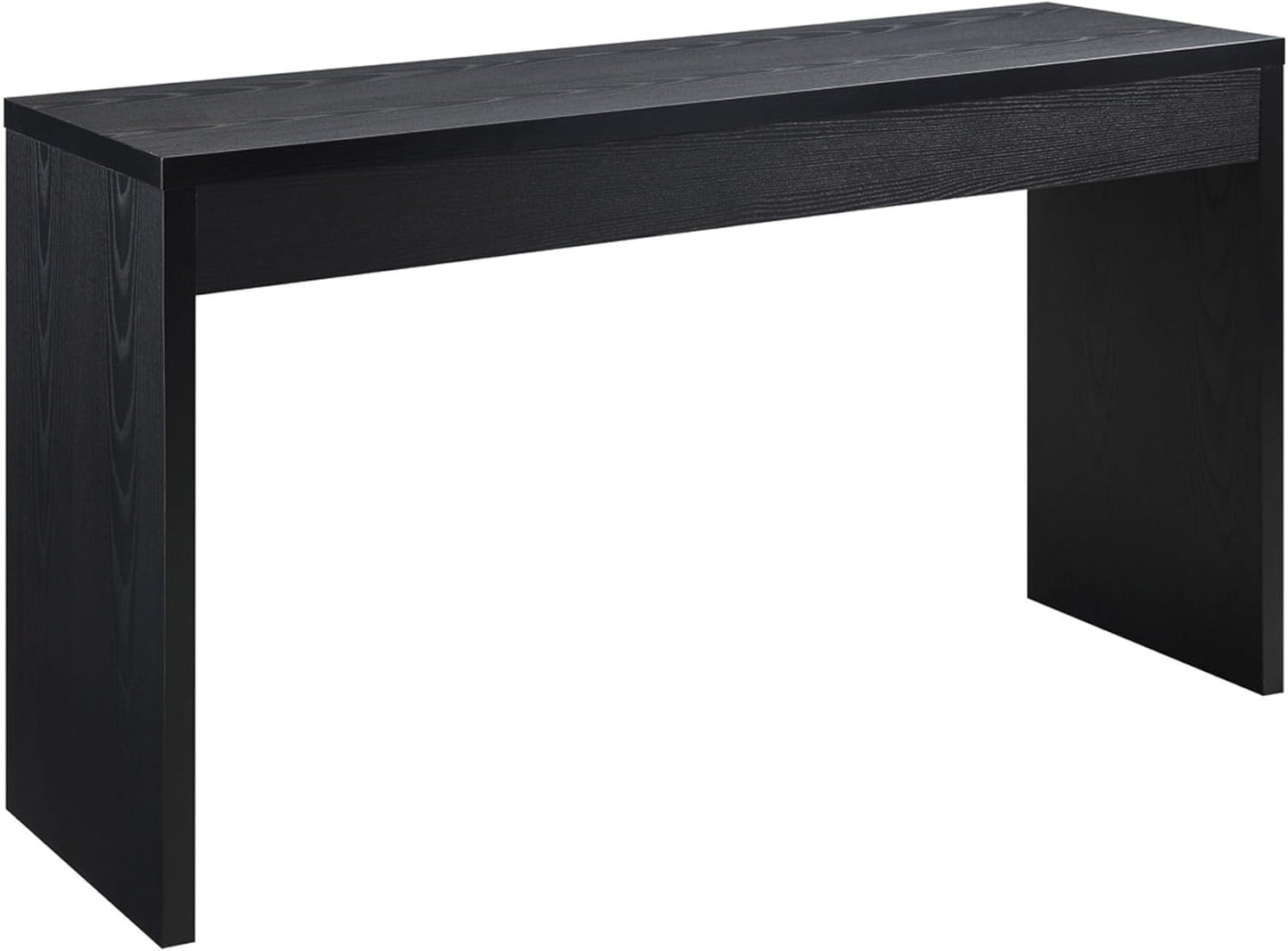 Northfield Hall Console Table 48" - Modern, Minimalist Narrow Sofa Display Accent for Contemporary Living Room, Entryway, or Hallway, Black
