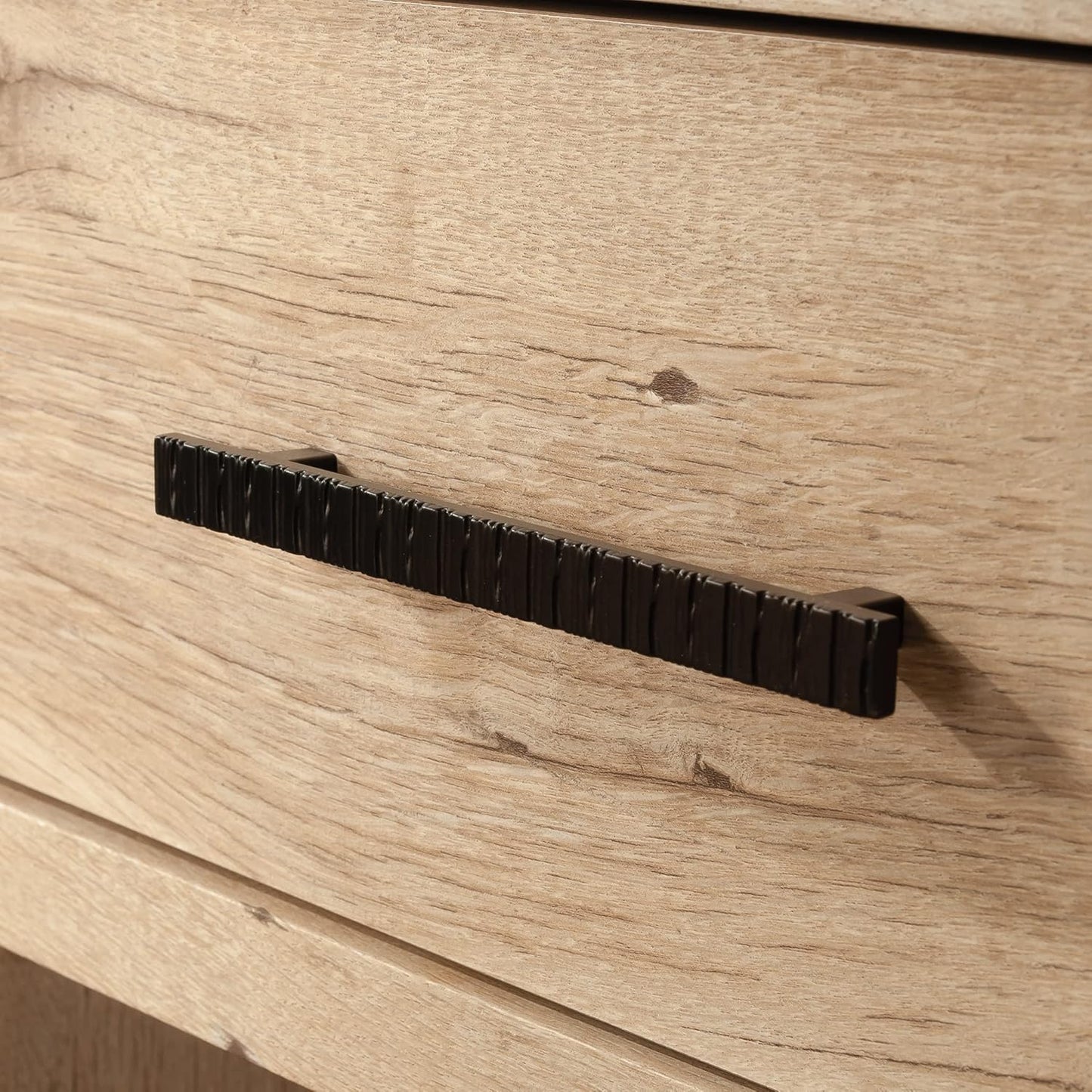 Pacific View Bedroom Night Stand, Spacious Storage, 1 Drawer Nightstand, Prime Oak Finish