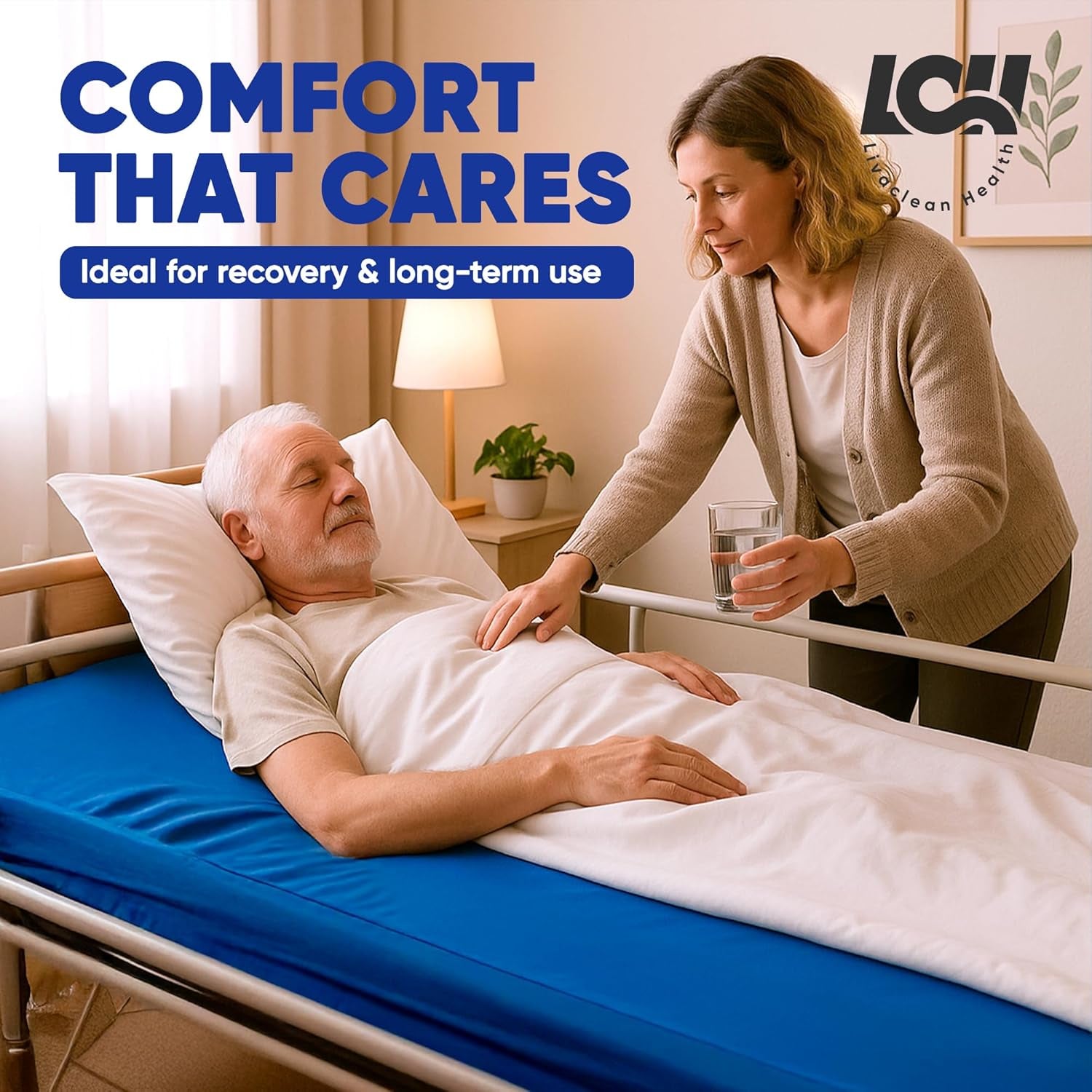 Hospital Bed Mattress – Twin XL 80"X36"X 6" Gel 30Mm Memory Foam Medical Mattress for Adjustable Beds, Waterproof Cover, Pressure Relief for Home & Clinical Use
