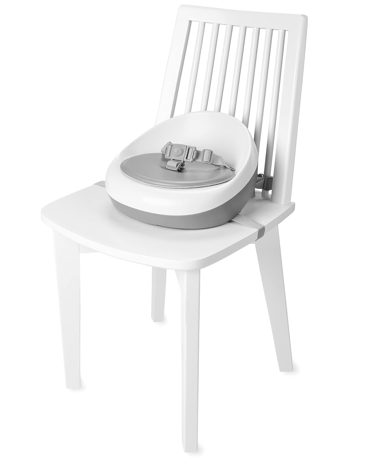 Booster Seat for Dining Table, Sleek Seat Booster, Grey/White