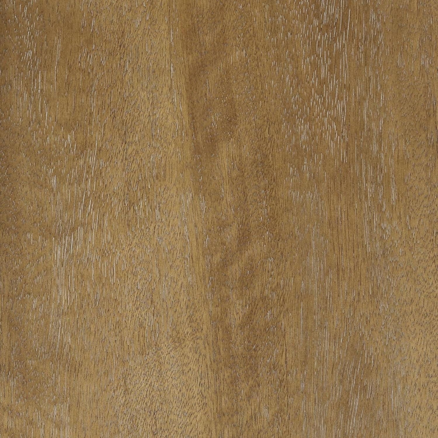 Haley Mid Century Modern Home Office Desk, Solid Wood Writing Desk with Drawer and Rounded Legs, Light Brown