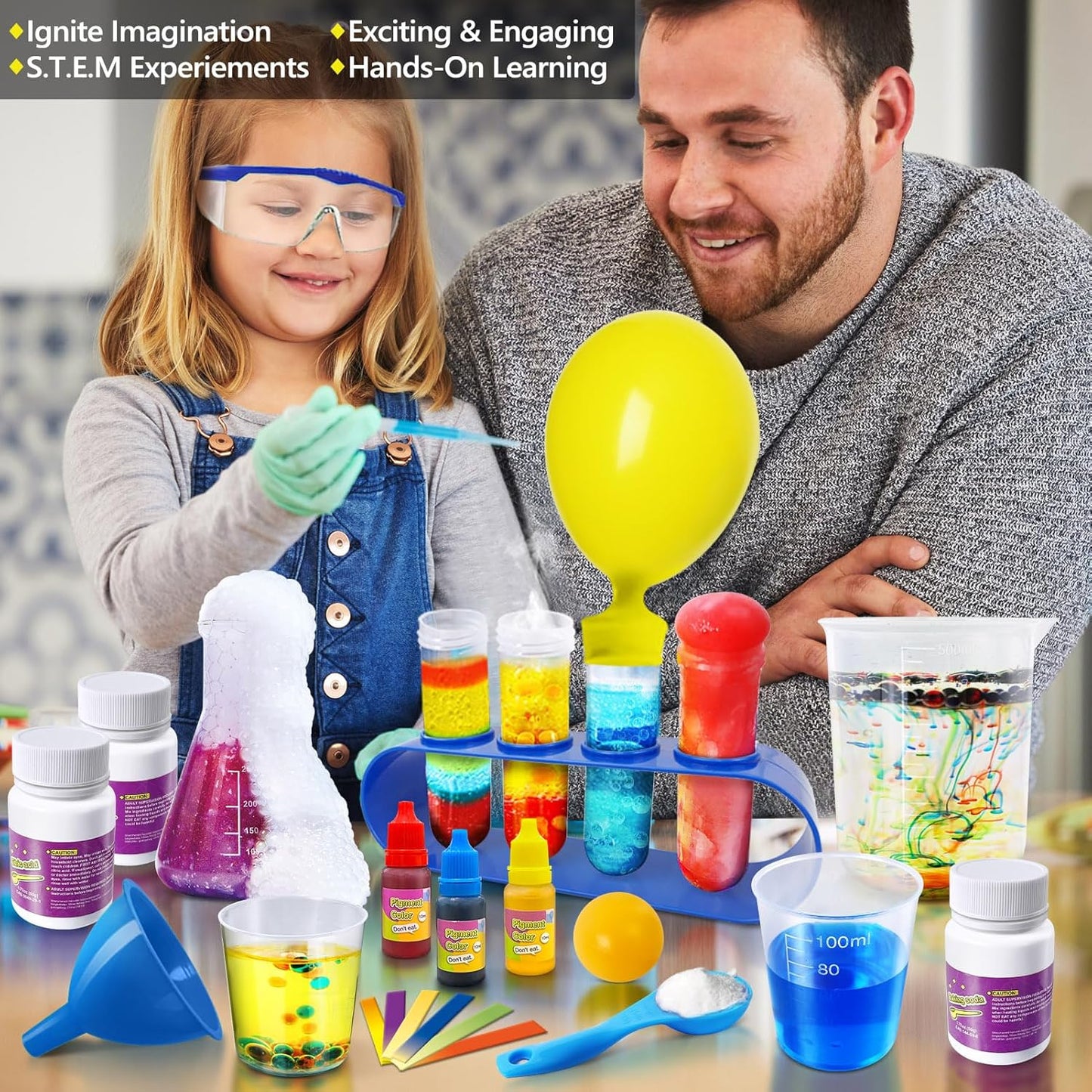 272 Experiments Science Kit for Kids, Chemistry Set, S.T.E.M Toys Boys Girls Birthday Gifts, Volcano, Crystal, Magic, Physics Lab Educational Learning Project