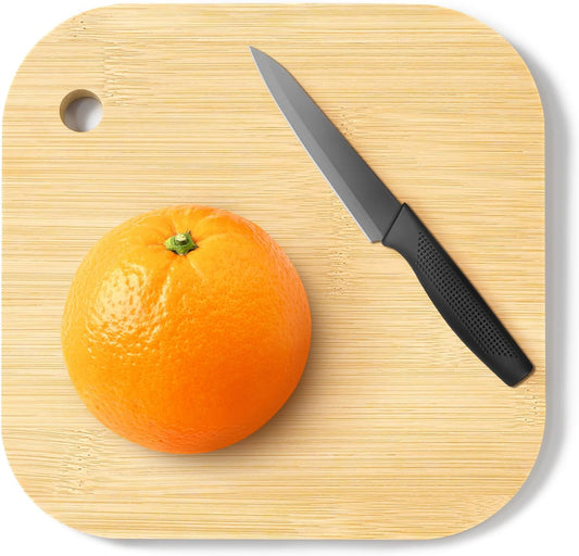 Small Bamboo Wood Cutting Board 8"Mini Lightweight Wooden Chopping Boards for Fruit, Vegetable, Camping Trip.