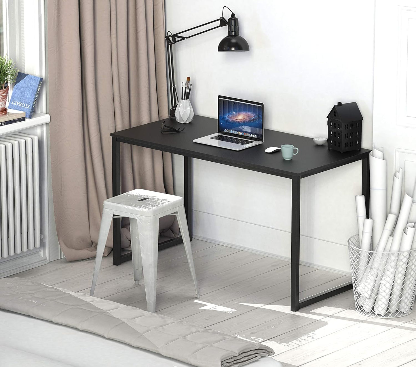 Mission 40-Inch Home Office Computer Desk, Black