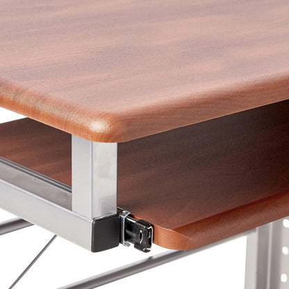 Safco SOHO Mobile Workstation, Medium Cherry and Metallic Gray