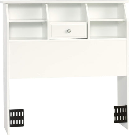Shoal Creek Bookcase Headboard, Twin, Soft White Finish
