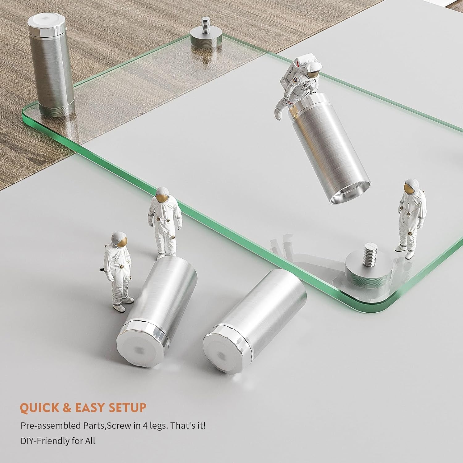 2 Pack Computer Monitor Riser with Height Adjustable Multi Media Desktop Stand for Flat Screen LCD LED TV, Laptop/Notebook/Xbox One