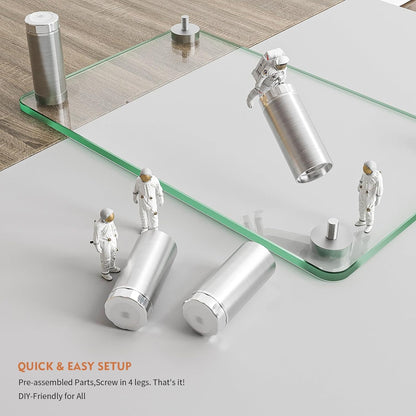 2 Pack Computer Monitor Riser with Height Adjustable Multi Media Desktop Stand for Flat Screen LCD LED TV, Laptop/Notebook/Xbox One