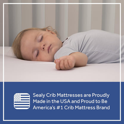 Flex Cool 2 Stage Breathable Crib Mattress with Toddler Bed Fit, Waterproof & Airy Cotton Cover, 204 Premium Coils, GREENGUARD Gold Certified, Safety & Quality Tested, Made in USA, 52X28"