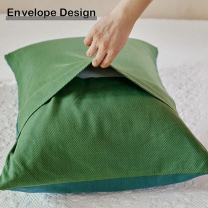 100% Organic Washed Cotton King Boho Pillowcases for Skin-Friendly Set of 2-1000 Thread Thick Count, Bird Pattern Pillow Shams Cover, Soft Breathable Pillow Cases,20X36 Inches-Teal