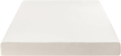 6 Inch Twin Mattress Bed-In-A-Box, Green Tea Memory Foam, White