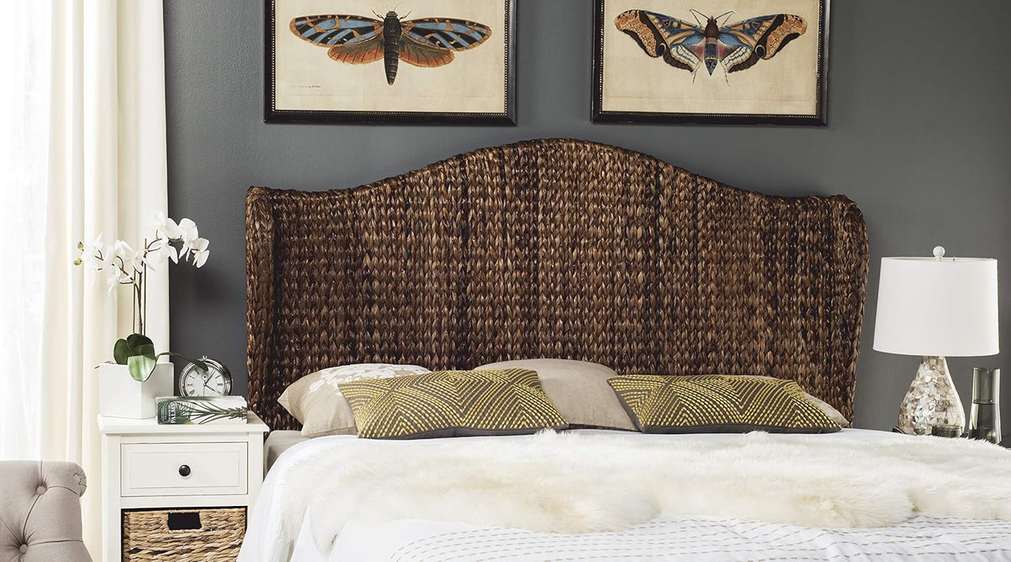 Home Collection Nadine Brown Winged Headboard (Queen)