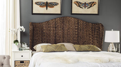 Home Collection Nadine Brown Winged Headboard (Queen)