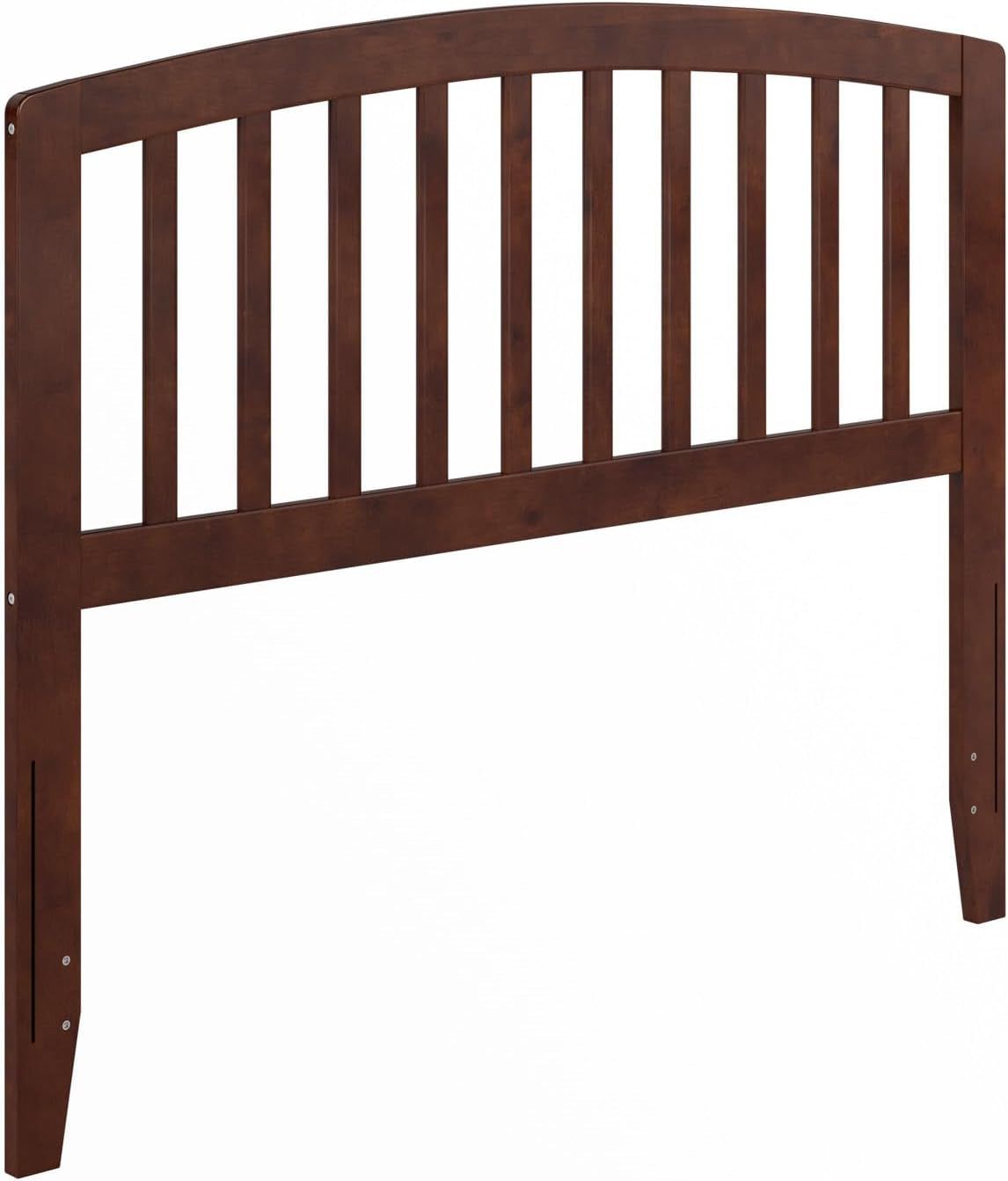 , Richmond Slatted Full Solid Wood Headboard, Walnut