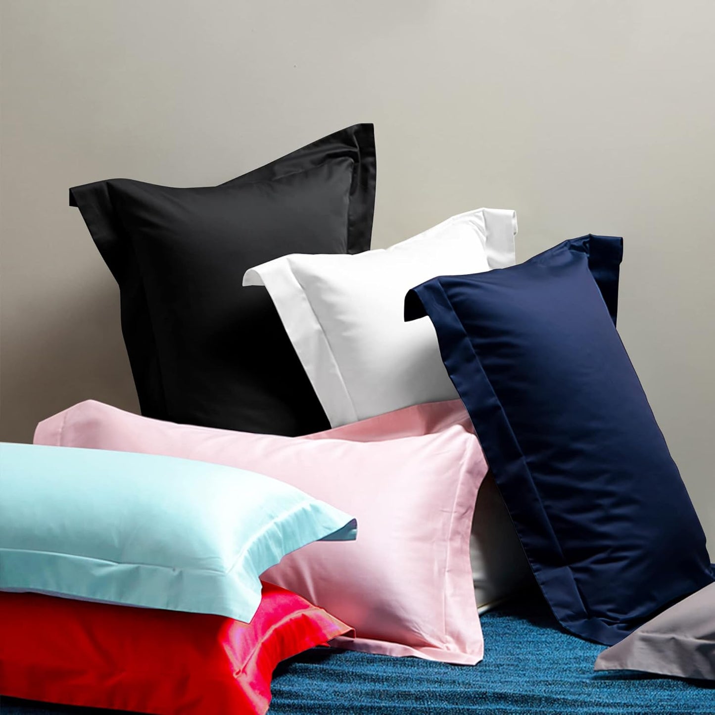 Cotton King Pillow Shams - 500 Thread Count Egyptian Cotton 20X36 Sham Covers, 2 Pack Super Soft and Breathable 20X36 Inches Oxford Pillowcases, White