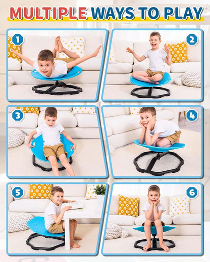 Spinning Chair for Autistic Kids, Upgrade Handle Sensory Chair, Autism & ADHD Chair, Kid'S Furniture, Autism Sensory Products for Kids