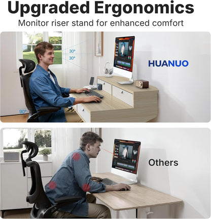 32 X 20 Inch Electric Standing Desk with 4 Drawers, Adjustable Height Sit Stand Home Office Desk, C-Clamp Mount Compatible, Ergonomic Stand up Desk with 4 Preset Heights, Natural