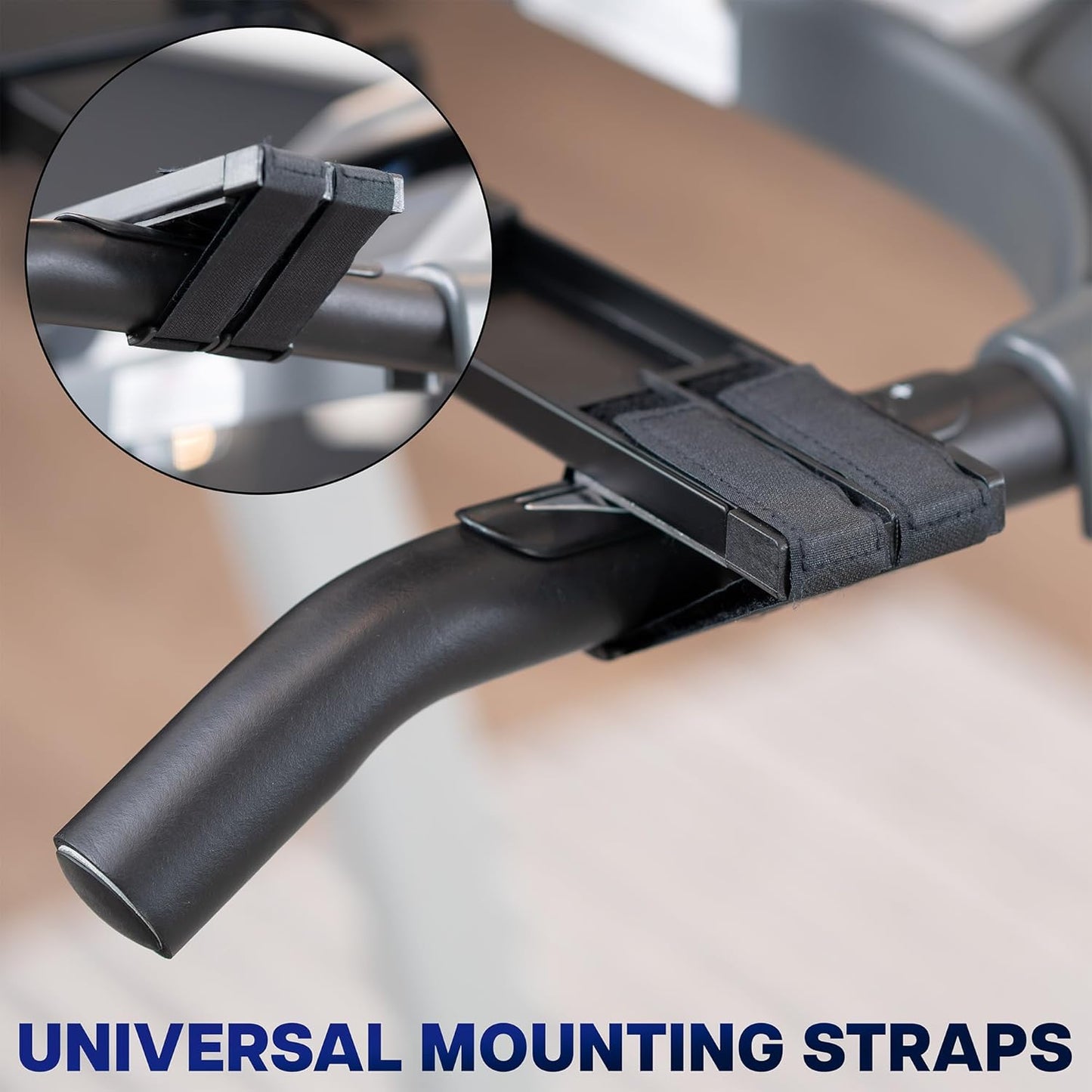 Universal Wooden Laptop Treadmill Desk, Adjustable Ergonomic Notebook Mount Stand for Treadmills, Includes Mouse Pad and Wrist Support, Stand-Tdml4