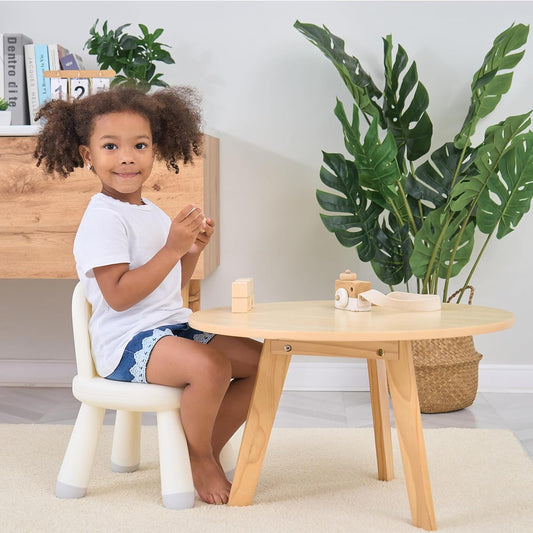 Toddler Chair, Ergonomic Kids Chair, Durable and Sturdy Small Plastic Child Chair for Toddlers 1–3