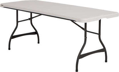 6-Foot Nesting Folding Table, Commercial, Almond