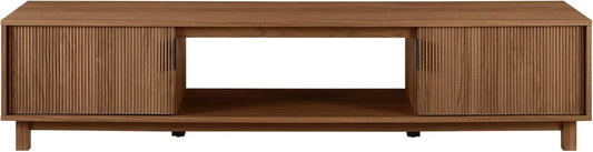 Arundo Fluted TV Stand for Tvs up to 80 Inches, 70" TV Stand, Mocha