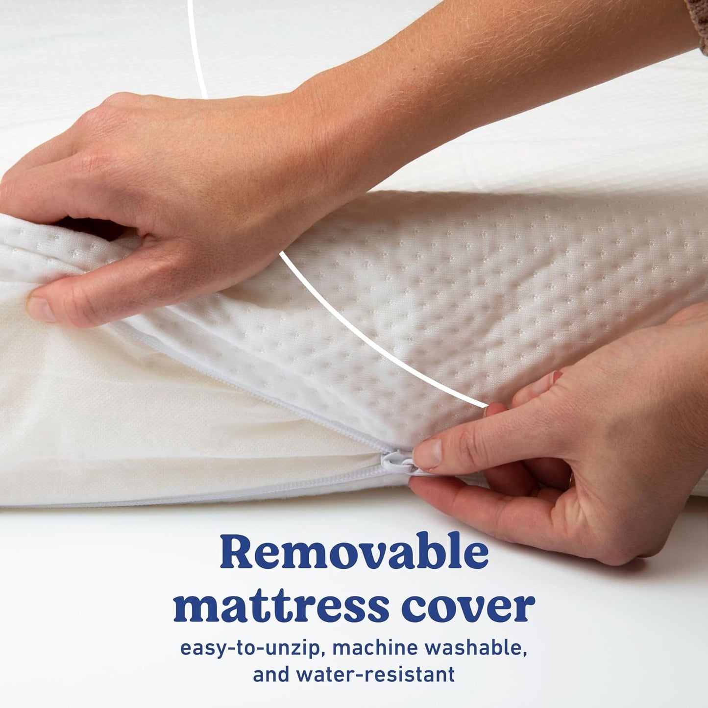 Premium Crib & Toddler Mattress – GREENGUARD Gold Certified, Certipur-Us Certified Foam, Machine Washable Cover with 100% Waterproof Surface, Fits Standard Full Size Baby Crib and Toddler Bed
