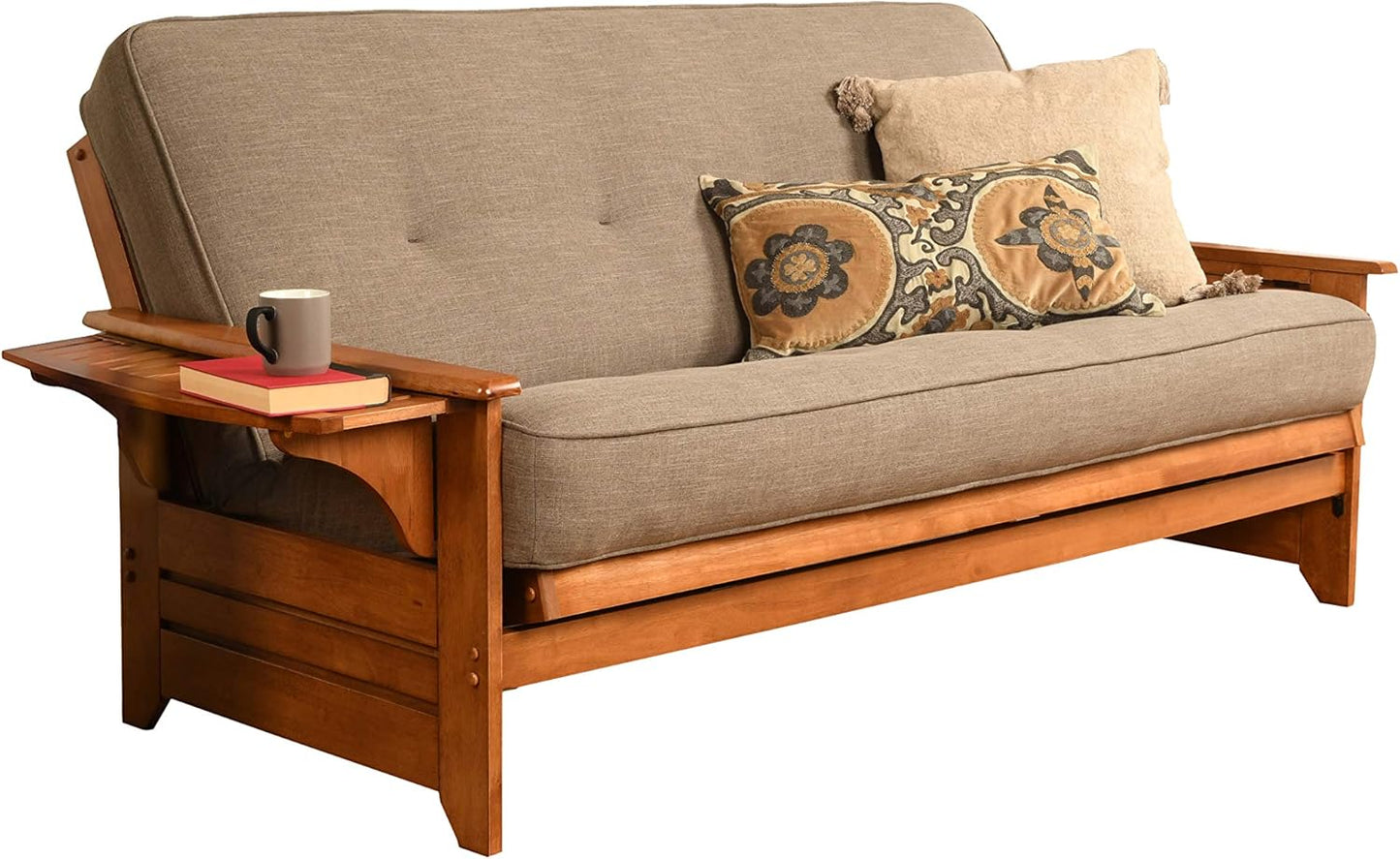 Phoenix Futon Set, Full, Linen Stone