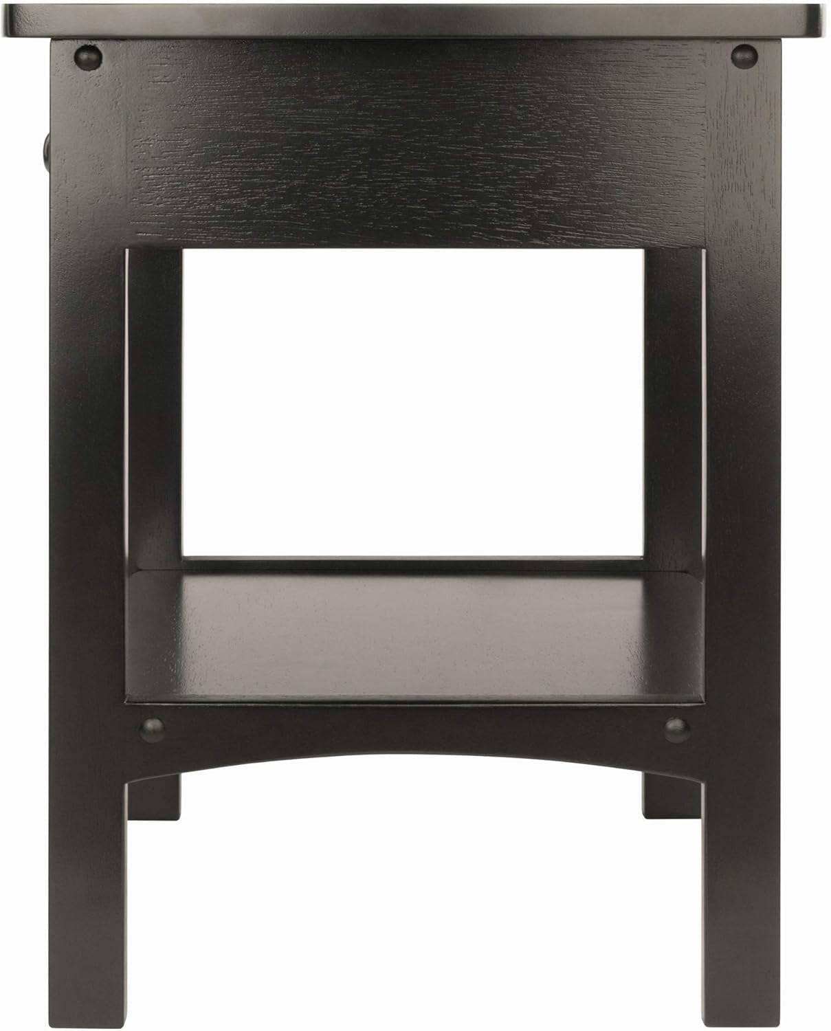 Claire Accent Table, 18 In, Black