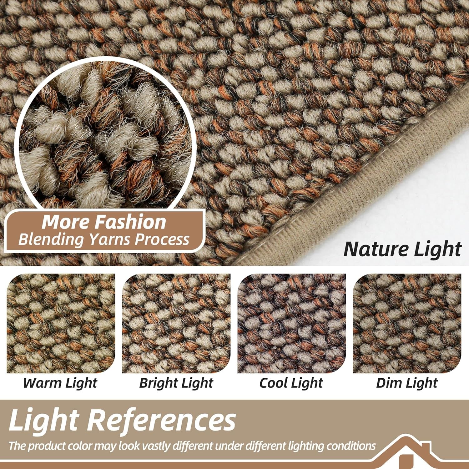 Dirt Trapper Door Mat 20" X 32", Non-Slip Washable Doormats Entrance Mat, Dirt Resistant and Absorbent Welcome Mat, Low Profile Floor Mats for Front Back Door and Entryway, Beige