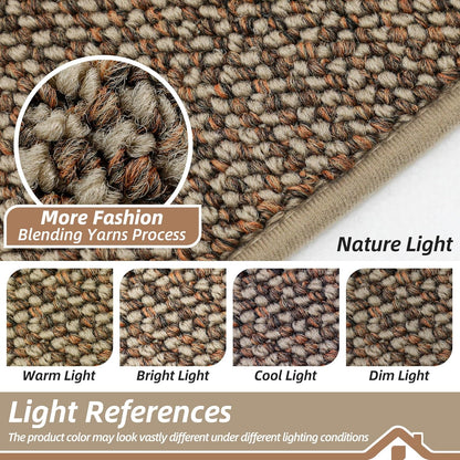 Dirt Trapper Door Mat 20" X 32", Non-Slip Washable Doormats Entrance Mat, Dirt Resistant and Absorbent Welcome Mat, Low Profile Floor Mats for Front Back Door and Entryway, Beige