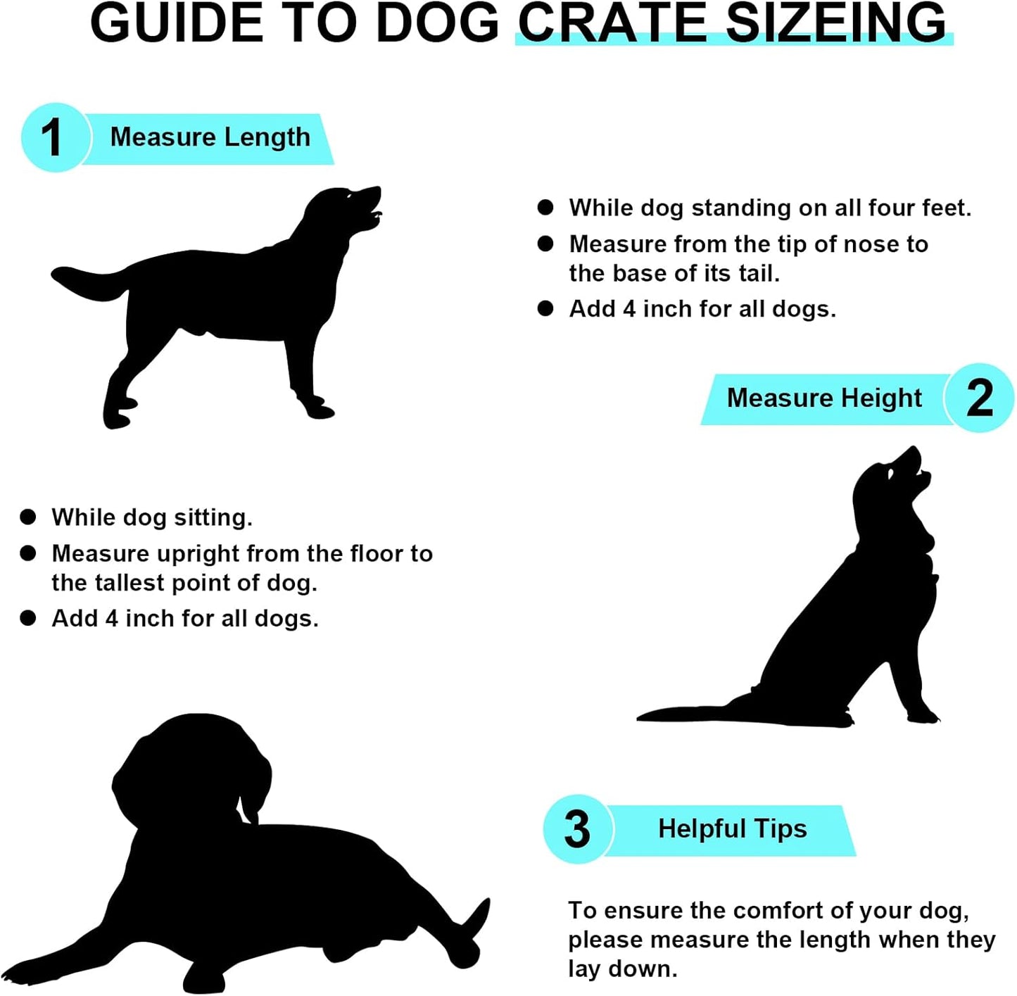 Dog Crate Furniture - Indoor Wooden Dog Kennel Crate with 2 Dividers, 3 Drawers, and 3 Lockable Doors, 95"X23.6"X31.5"H, White