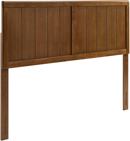 MOD-6218-WAL Robbie Queen Wood Headboard, Walnut