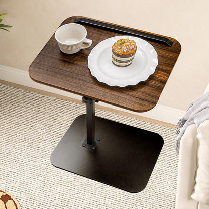 Sofa Tray Table - Folding Swivel Laptop Desk for Couch, Bed, Recliner, Portable Multi-Angle Armrest Tray (15.7"X11.8") 360° Rotating Height Adjustable